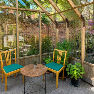 PrimeGreenhouses - Wooden Glass Greenhouse "The Lodge" - Solid Natural Wood Frame, Tempered Safety Glass, Classic Garden Room