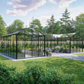 The Estate large U-shape glass greenhouse with central courtyard