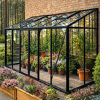 Lean-to glass greenhouse The Retreat by PrimeGreenhouses
