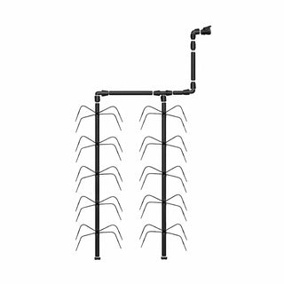 Système d’irrigation (goutte à goutte) automatique pour serre de jardin en polycarbonate AtmoSerre