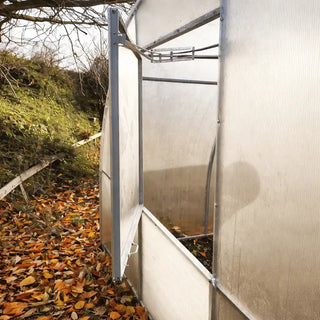 Système d’ouverture automatique pour portes et fenêtres de serre de jardin en polycarbonate AtmoSerre