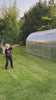 Everyday use of a garden greenhouse